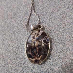 Alex And Ani St Michael Pendant With Adjustable Silver Neclace